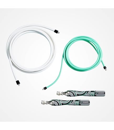 Amazon | Crossrope AMP 2.0 スマート縄跳びセット 1/4ポンド、1/2